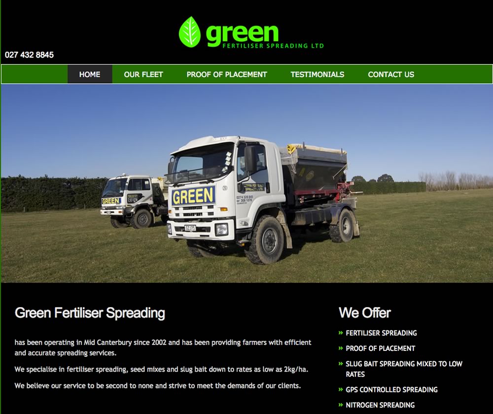 Green Fertiliser and Spreading